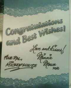 My response from Mickey & Minne (pics)