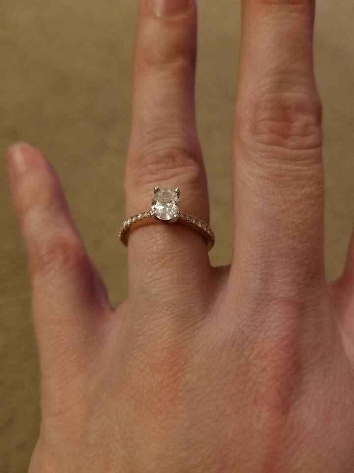 Who has a rose gold ring? - 1