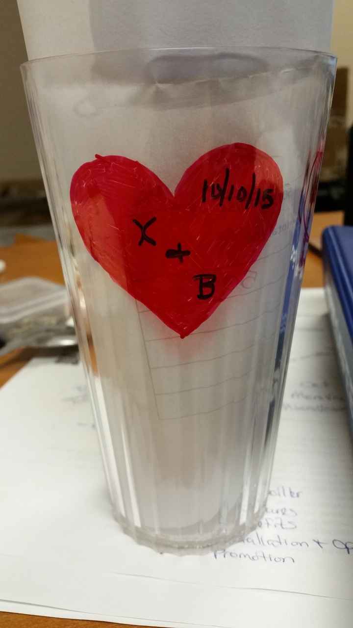 Clear Tumblers as keepsake