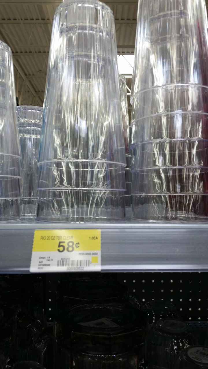 Clear Tumblers as keepsake