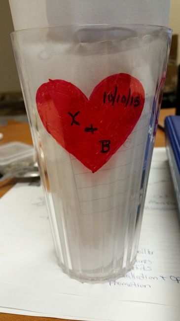 Clear Tumblers as keepsake