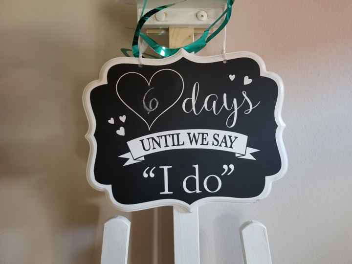 Do you check your wedding countdown everyday? - 1