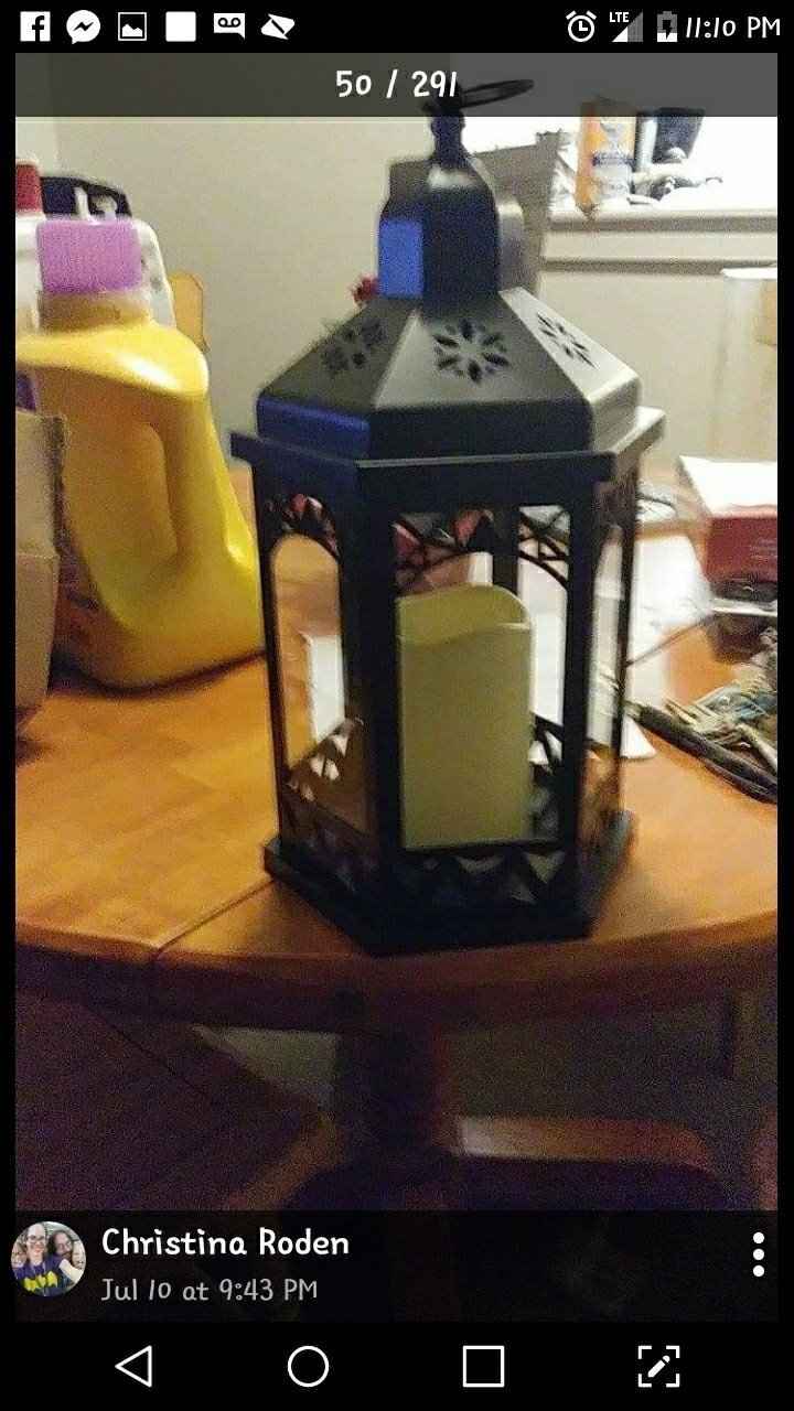 I need inexpensive 9 inch to 11 inch black lanterns!