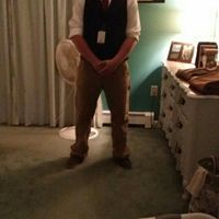 Casual groom and groomsmen attire