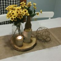 Centerpiece and table mock up!