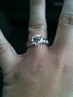 Might be rude to ask but how many CT's is your engagement ring? What is average?