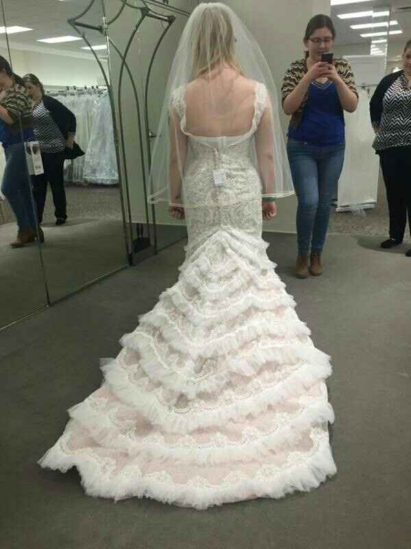 Bought my dress! (And did the thing you're not supposed to do)