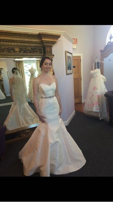 Pink wedding dress