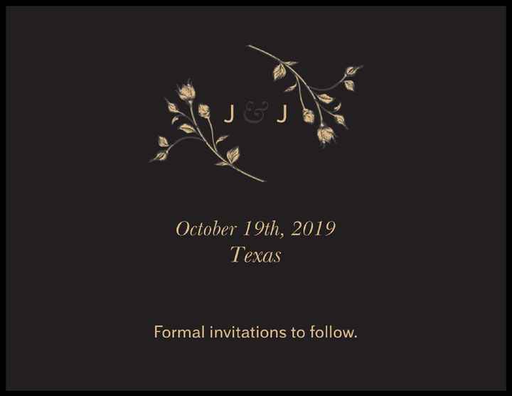 Let's see your Save The Dates! - 2