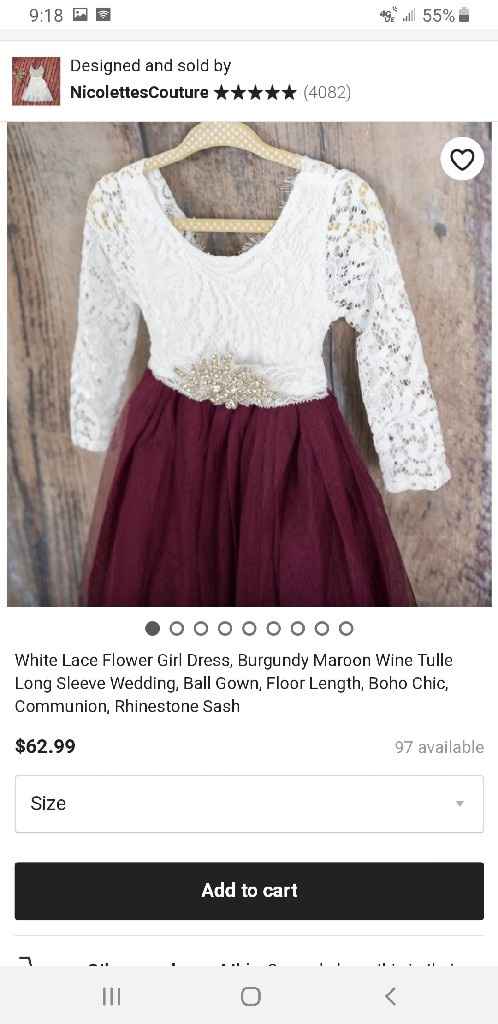 Show me your flower girl dress and ideas. - 1