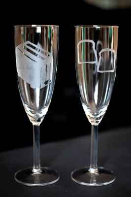Etch your own champagne flutes