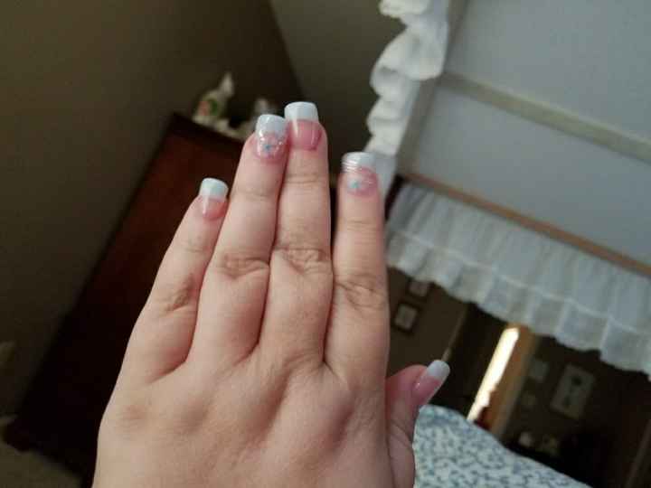 Wedding day nails - 1