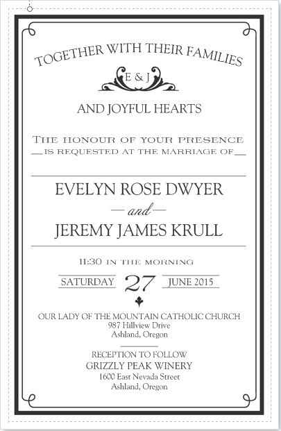 Reception Card