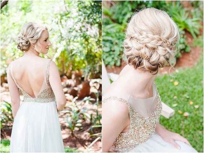 Hairstyle for bateau neckline