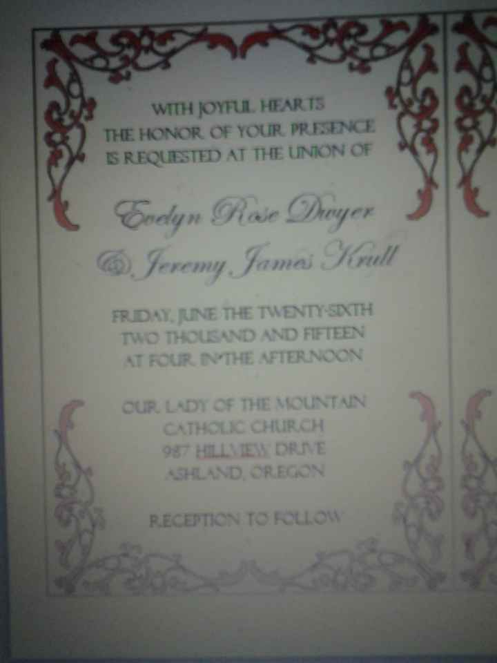 Invitations?