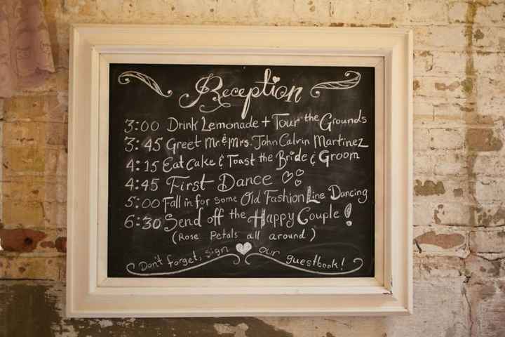 What are your wedding signs?