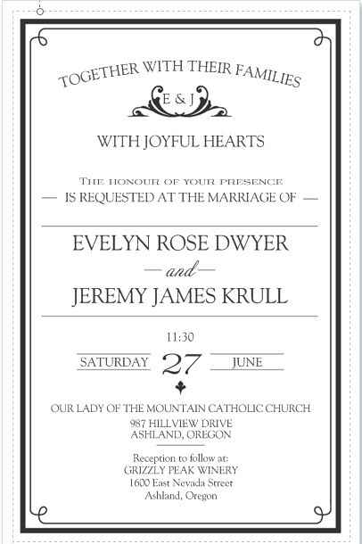 Purchasing invites... can y'all proofread for me? I'm paranoid about a mistake....