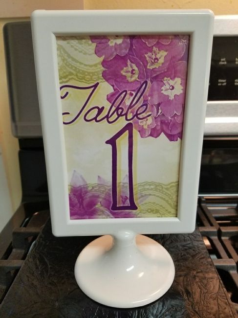 Table numbers