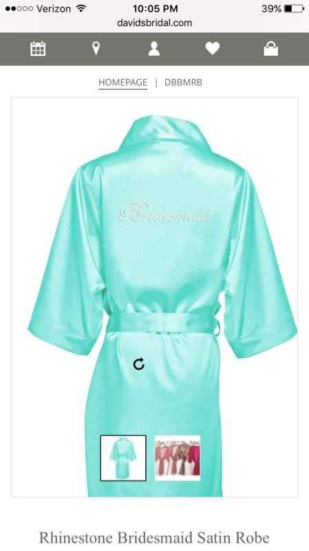Bridesmaid robes