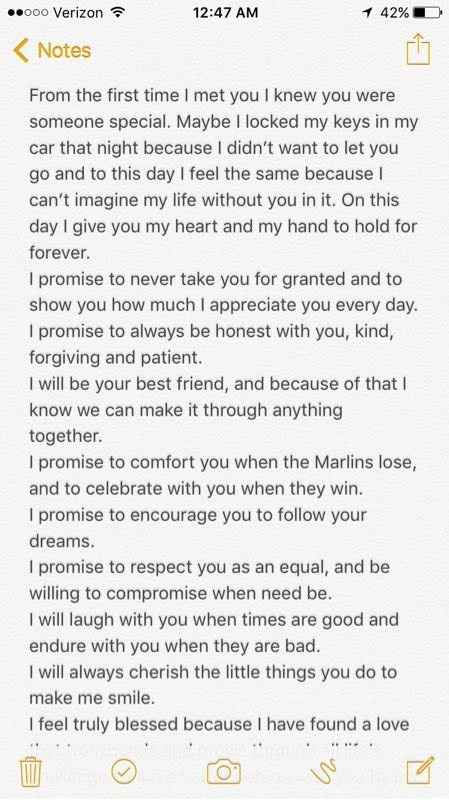 My vows