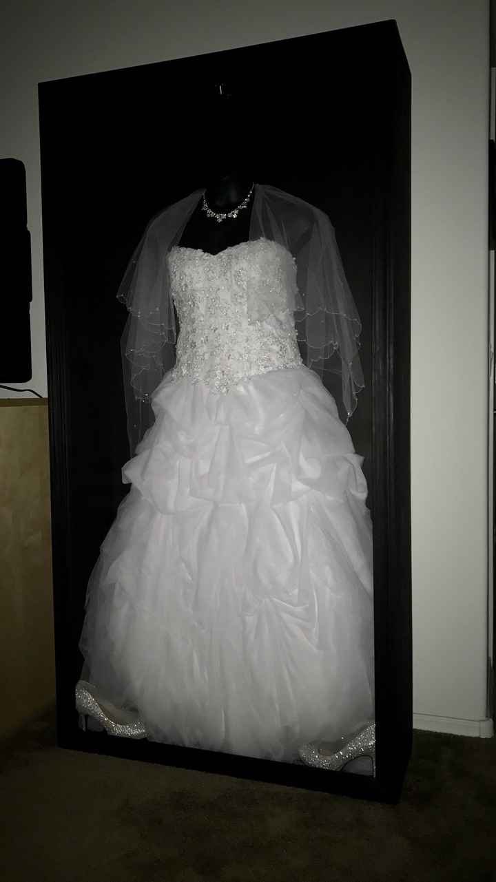 Wedding dress after wedding