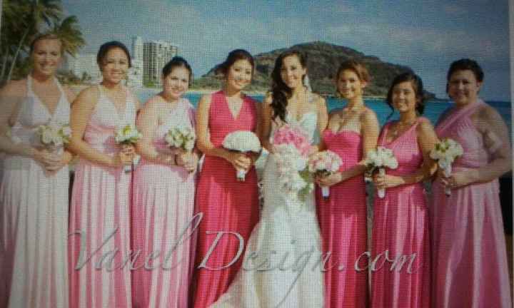 Bridesmaid dresses and tattoos....