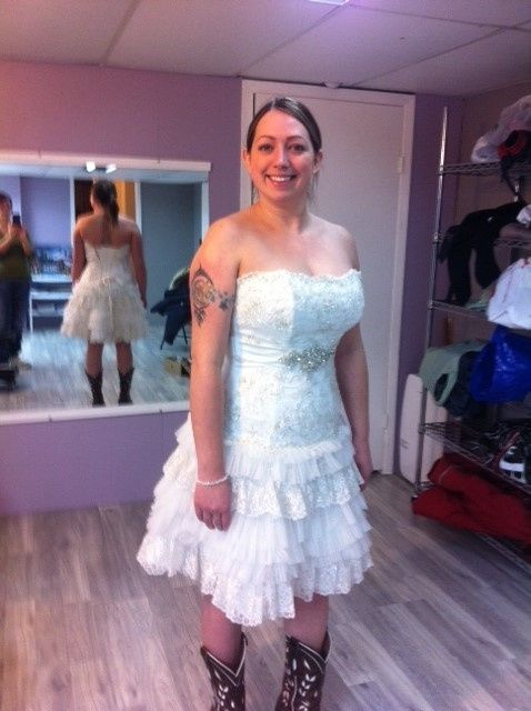 Shorter reception dress? Need opinions!!