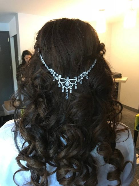 Immediately after being curled