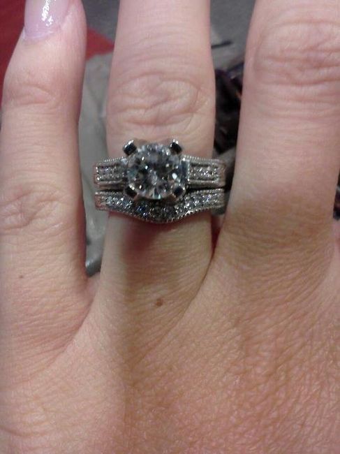 I'd love to see everyone's engagment rings.