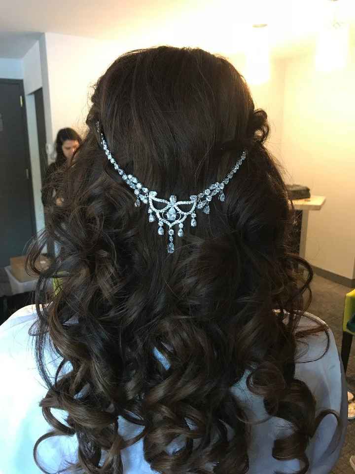Immediately after being curled