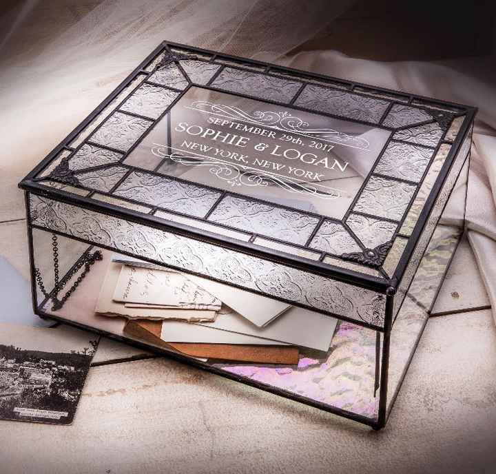  Clear acrylic  card box - 1