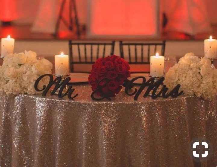  Sweetheart table - 1