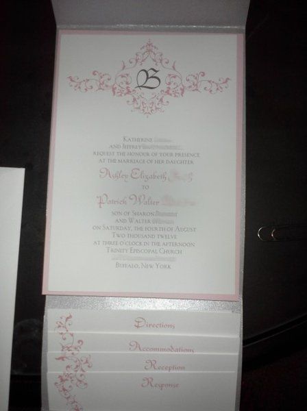 Yay picked up our invites yesterday!!!!  *Pics*