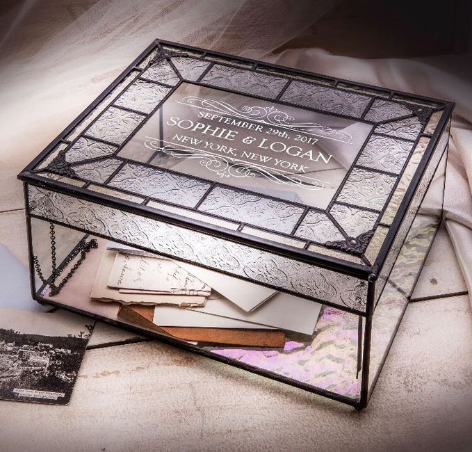 Clear acrylic  card box 3