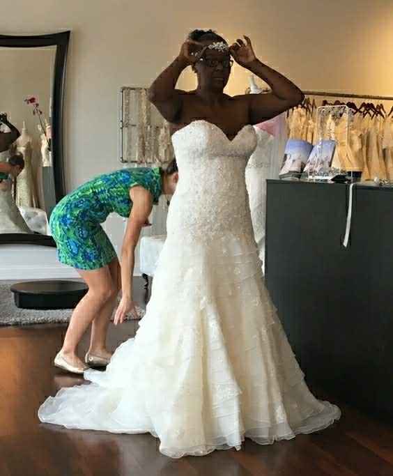 Terrified that my dress was to small....