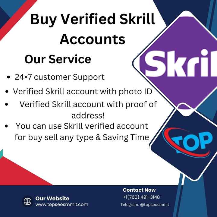 Buy Verified Skrill Accounts - TOPSEOSMMIT