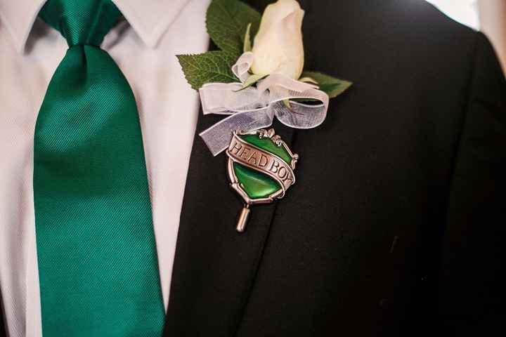 our best man and maid of honor were 'head boy' and 'head girl'
