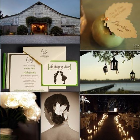Green wedding inspiration from Pinterest