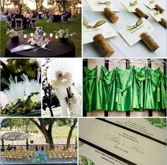 Green wedding inspiration from Pinterest