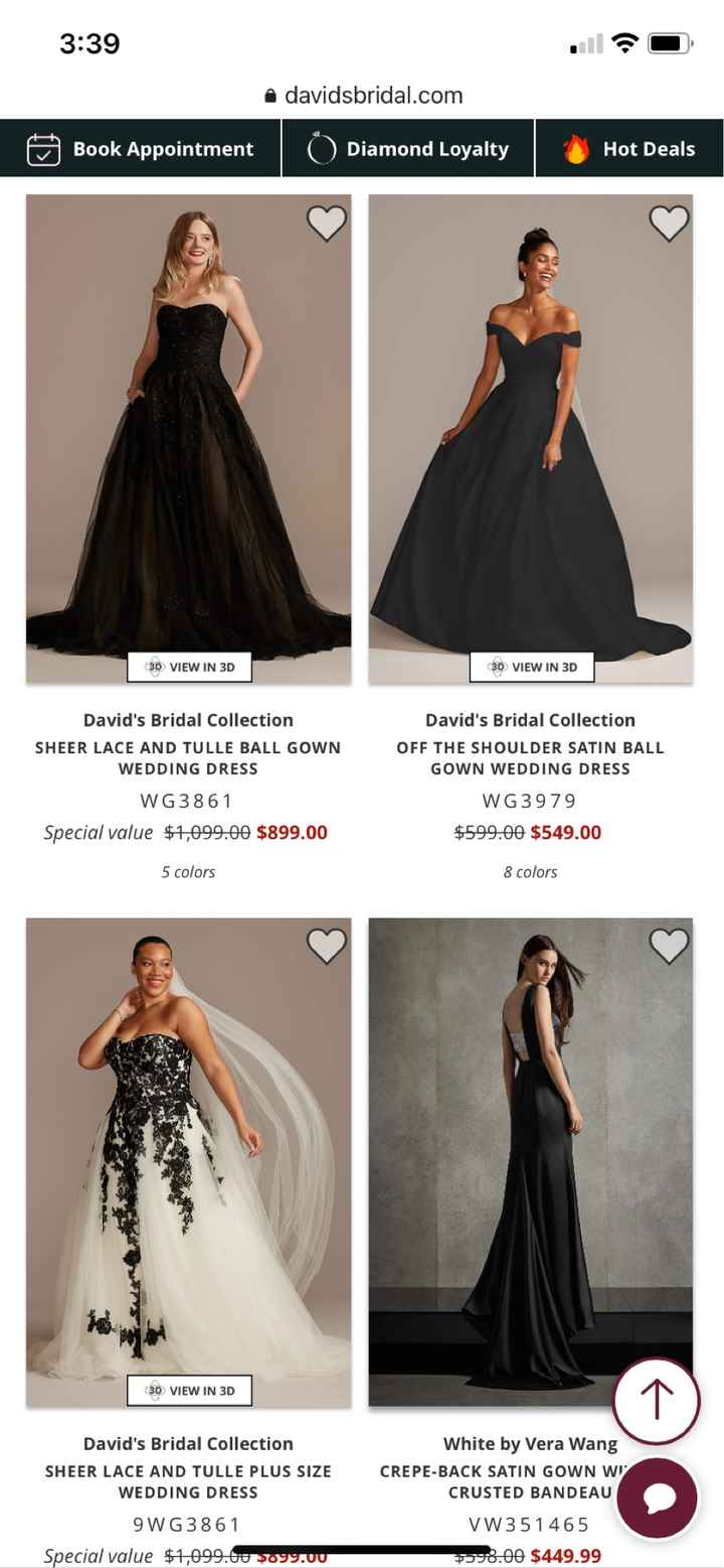 Black Wedding Dress - 1