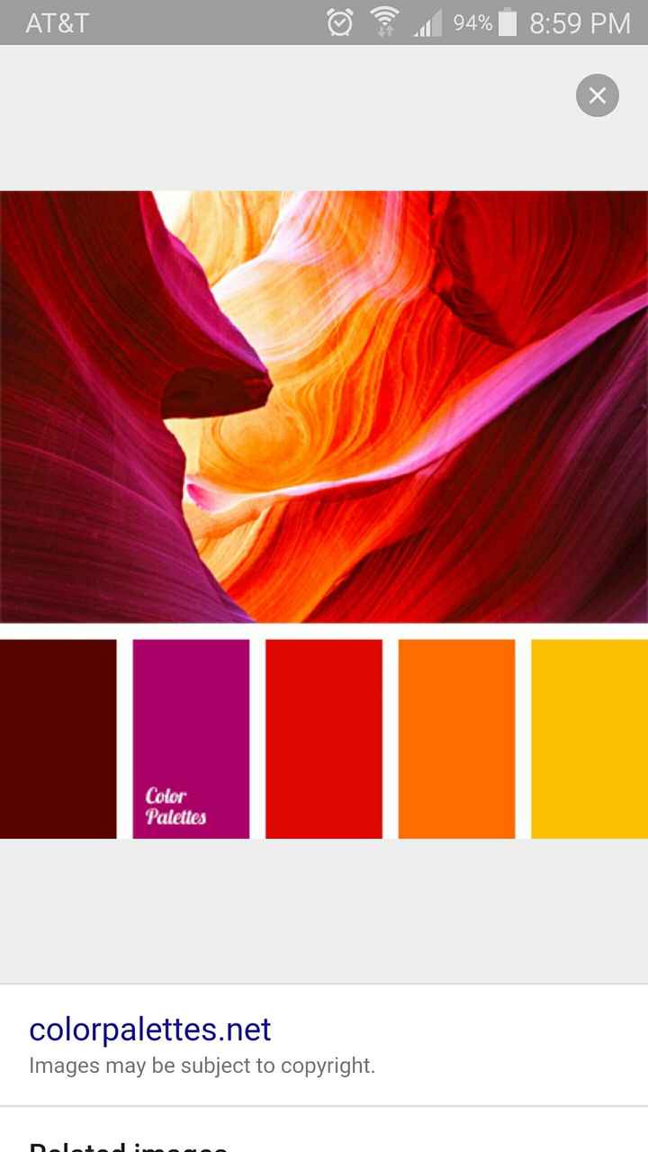 Let me see your wedding colors!