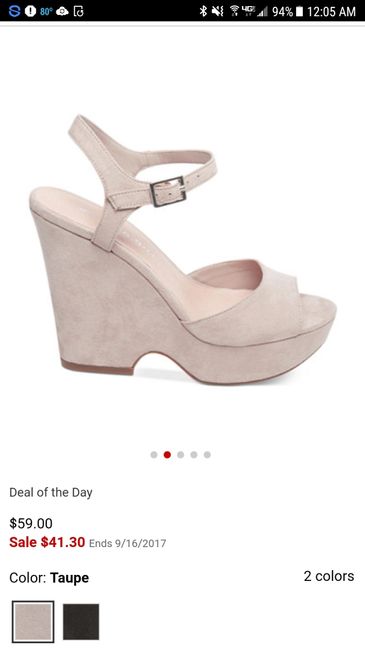 Shoes for outdoor ceremony. 2