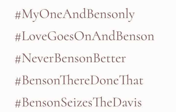 Wedding hashtags! - 1