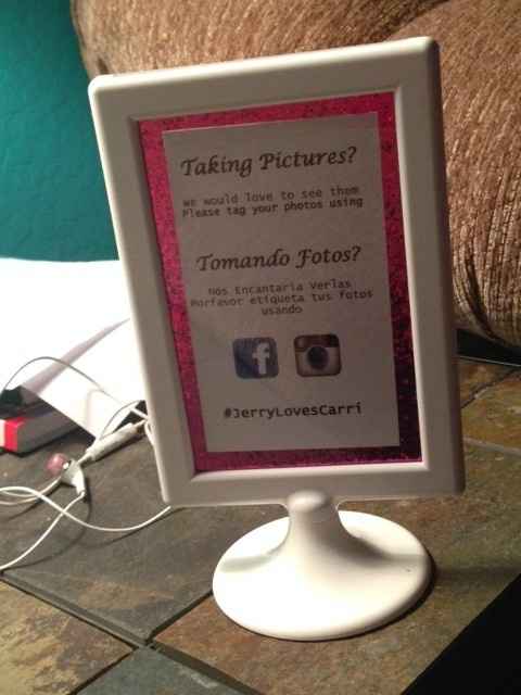 Hashtags. How are you letting guests know what it is?