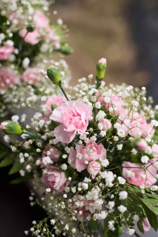Suburged carnation flower centerpieces