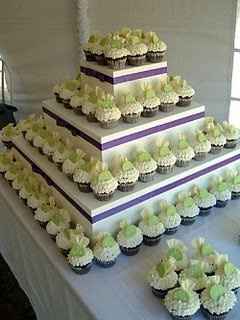 Wedding Cupcakes and Cake Tier Idea...Can I do this