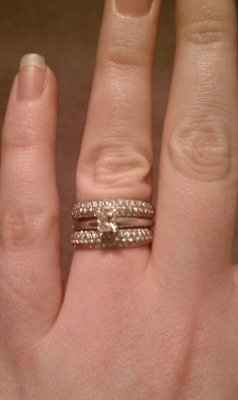 My wedding band came in!!! *pic* Show off your Ring!!!!