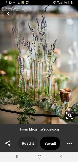 Table size and centerpieces 1
