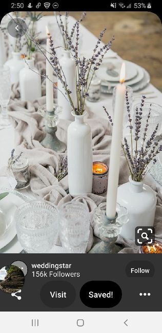 Table size and centerpieces 3