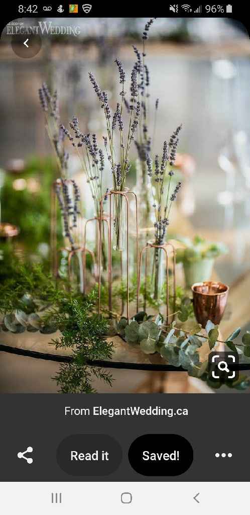Table size and centerpieces - 1